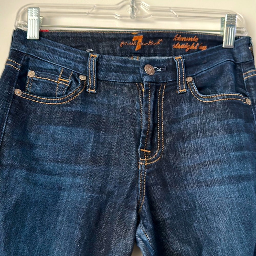 7 for all mankind Kimmie straight leg size 27 jeans in great condition